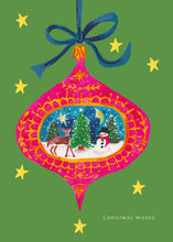 Load image into Gallery viewer, Bauble Reindeer Christmas Card