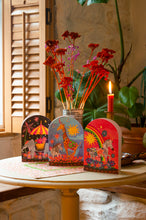 Load image into Gallery viewer, Zebra and Rainbow Bell Jar Blank Greetings Card