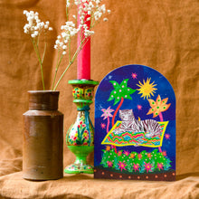 Load image into Gallery viewer, Tiger on Magic Carpet Bell Jar Blank Greetings Card