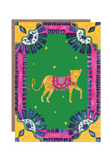 Load image into Gallery viewer, Border Leopard Blank Greetings Card