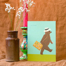 Load image into Gallery viewer, Bon Voyage Bear Greetings Card