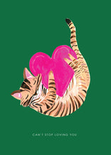 Load image into Gallery viewer, Cat with Heart Greetings Card