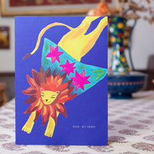 Load image into Gallery viewer, Super Lion, Hero Dad greetings card