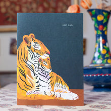 Load image into Gallery viewer, Dad Tiger and Cub Greetings Card