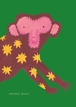 Load image into Gallery viewer, 'Decorative Monkey' Birthday Greetings Card