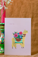 Load image into Gallery viewer, Alpaca Thank you Greetings Card