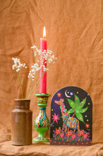 Load image into Gallery viewer, Midnight Giraffe Bell Jar Blank Greetings Card