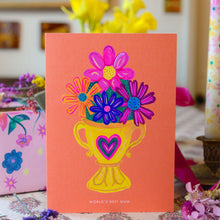 Load image into Gallery viewer, World's Best Mum Greetings Card