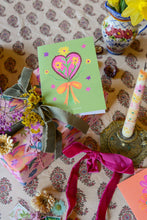 Load image into Gallery viewer, Heart and Flowers Mum Greetings Card
