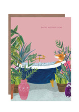 Load image into Gallery viewer, Fox in the Bath Mum Greetings Card