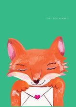 Load image into Gallery viewer, Fox Love you Always Greetings Card
