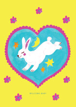 Load image into Gallery viewer, Tiny Bunny New Baby Greetings Card