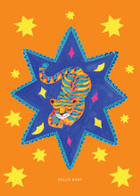 Load image into Gallery viewer, Tiger Star New Baby Greetings Card