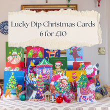 Load image into Gallery viewer, SALE LUCKY DIP XMAS CARDS- 6 Greetings cards for £10