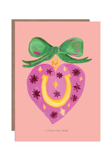 Load image into Gallery viewer, Lucky to have you Mum Greetings Card