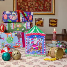 Load image into Gallery viewer, 'Magical Merry-Go Round Santa' Christmas Greetings Card