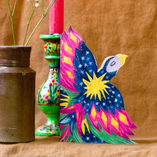 Load image into Gallery viewer, Decorative Party Parrot die-cut Greetings Card