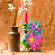 Load image into Gallery viewer, Magical Pop Up Heart Vase Greetings Card