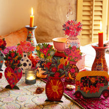 Load image into Gallery viewer, Magical Pop Up Paper Vases Greetings Cards Bundle (Set of 8 Cards)