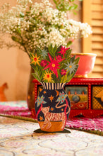 Load image into Gallery viewer, Magical Pop Up Tiger Vase Greetings Card
