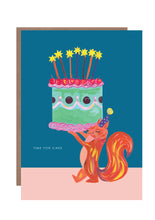 Load image into Gallery viewer, Squirrel and Cake Birthday Greetings Card