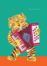 Load image into Gallery viewer, Rocking Tiger Birthday Greetings Card