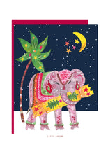 Load image into Gallery viewer, Elephant and Snow Christmas Card