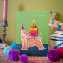 Load image into Gallery viewer, 'Afghan Dog' Birthday Greetings Card