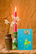 Load image into Gallery viewer, Age 6 Party Frog Children's Birthday Greetings Card