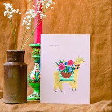 Load image into Gallery viewer, Alpaca Thank you Greetings Card