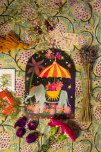 Load image into Gallery viewer, Elephant Parade Bell Jar Blank Greetings Card