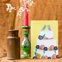 Load image into Gallery viewer, Love Birds Wedding Cake Greetings Card