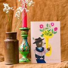 Load image into Gallery viewer, Blooming Bear Birthday Greetings Card