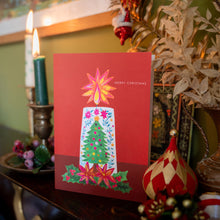 Load image into Gallery viewer, Candle Tree Christmas Card