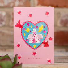 Load image into Gallery viewer, Heart Chapel Wedding Greetings Card