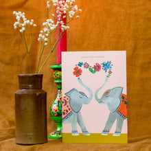Load image into Gallery viewer, Elephant Always and Forever Greetings Card