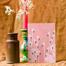 Load image into Gallery viewer, Flamingo Party Birthday Greetings Card
