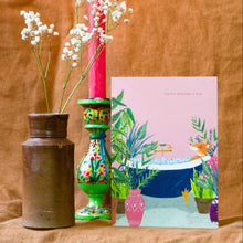 Load image into Gallery viewer, Fox in the Bath Mum Greetings Card