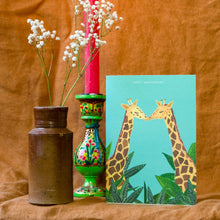 Load image into Gallery viewer, Giraffes Happy Anniversary Greetings Card