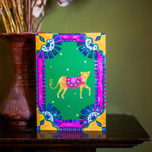 Load image into Gallery viewer, Border Leopard Blank Greetings Card