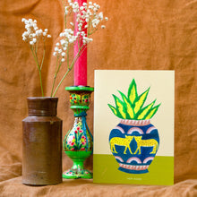 Load image into Gallery viewer, Leopard Plant Pot New Home Greetings Card