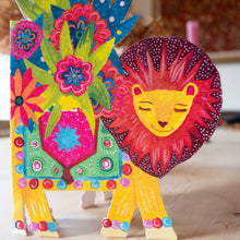 Load image into Gallery viewer, Lion Parade die-cut Greetings Card