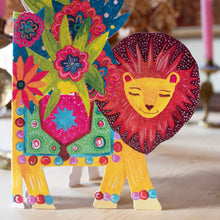 Load image into Gallery viewer, Lion Parade die-cut Greetings Card