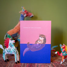 Load image into Gallery viewer, Otter New Baby Greetings Card