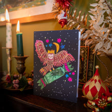 Load image into Gallery viewer, Magical Owl and Cracker Christmas Card