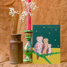 Load image into Gallery viewer, Owl Family New Baby Greetings Card