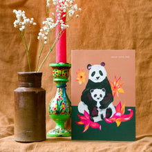 Load image into Gallery viewer, Panda and Cub New Baby Greetings Card