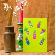 Load image into Gallery viewer, Decorative Pineapple Thank you Greetings Card
