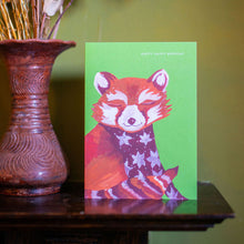 Load image into Gallery viewer, 'Decorative Red Panda' Birthday Greetings Card