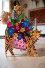 Load image into Gallery viewer, Tiger Parade die-cut Greetings Card
